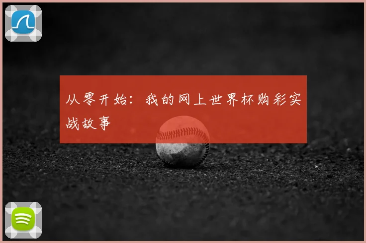 从零开始：我的网上世界杯购彩实战故事